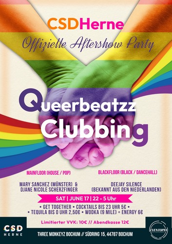 Queerbeatzz Clubbing – Offizielle After Show Party CSD Herne